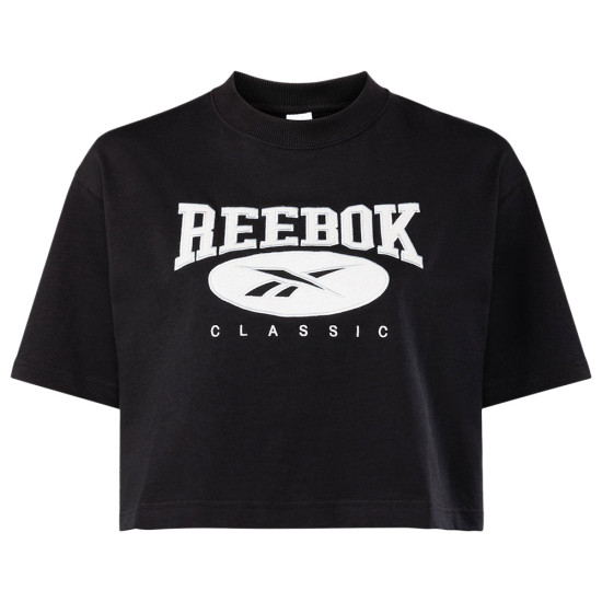 Reebok Γυναικεία κοντομάνικη μπλούζα Classics Archive Essentials Big Logo Crop Tee